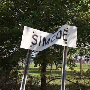 Simcoe steel sign